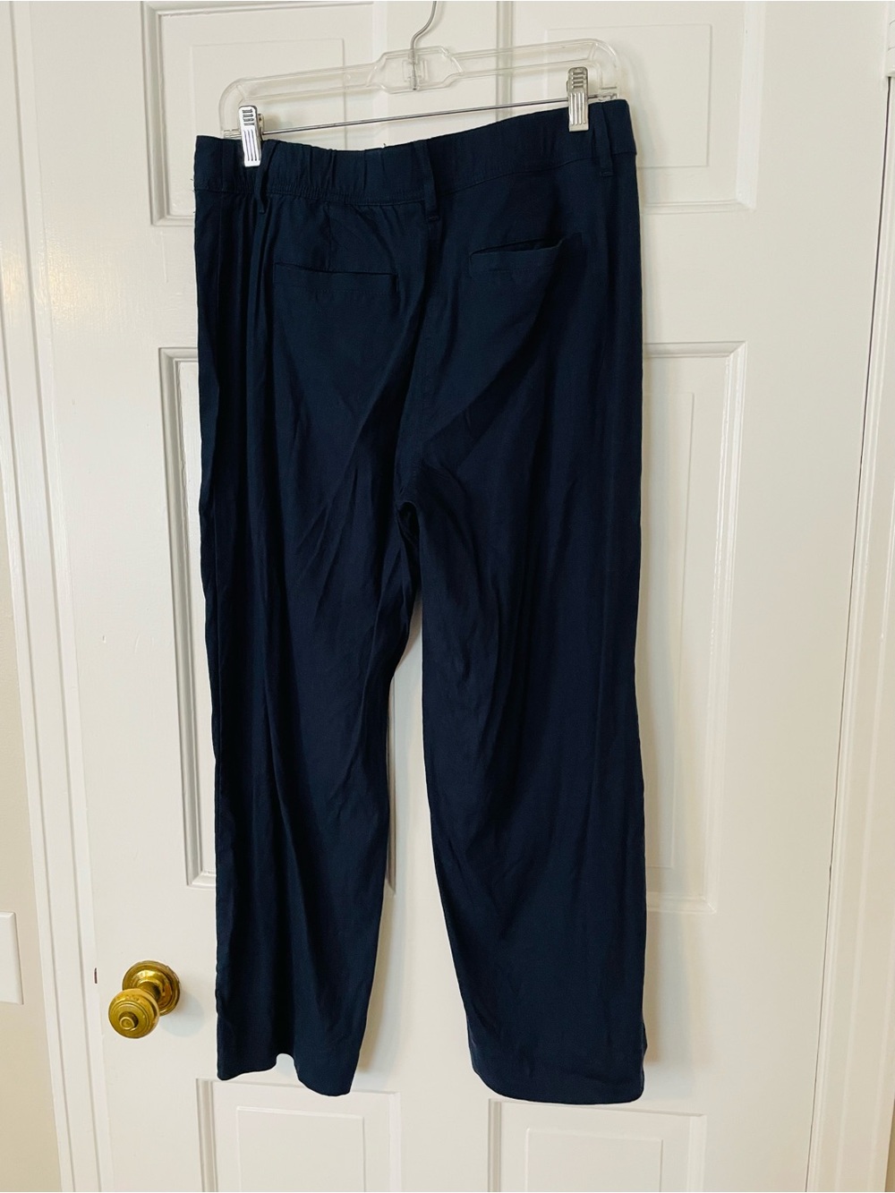 J Jill Linen Stretch Wide Leg Crop Pants - Picture 3 of 5